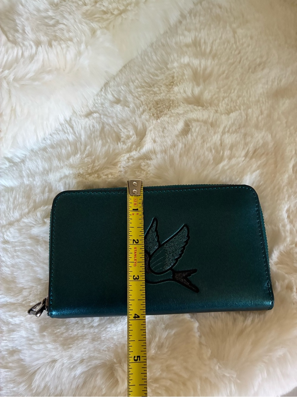 🦋AUTHENTIC RARE COACH BLUE BIRD METALLIC WALLET🦋 - Picture 7 of 7